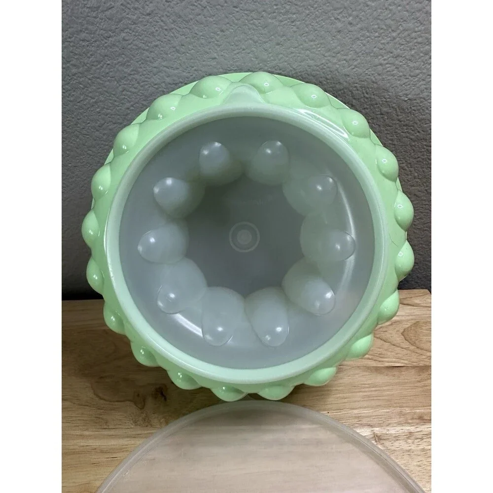 Vintage 1970's Tupperware Kitchen Jello Mold Ice Ring Mint Green 3 Pc Set